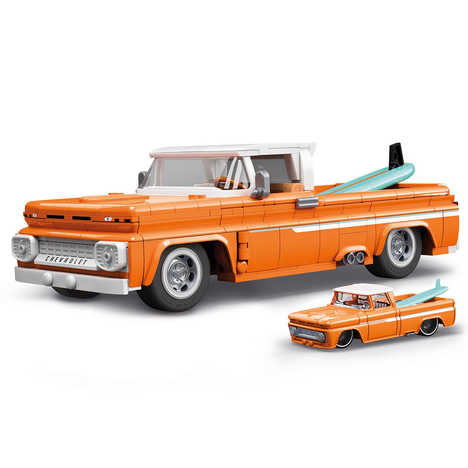 Hot Wheels Elite Series Brick Shop '62 Chevy Pickup 858 Pecas Mattel Jft20 ( Imagem 2 de 4 ) - Preview