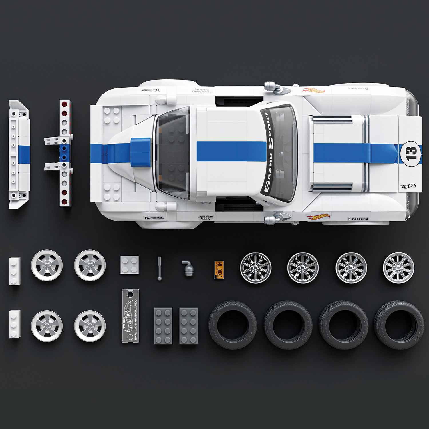 Hot Wheels Elite Series Brick Shop Corvette Grand Sport 918 Pecas Mattel Jgr31 ( Imagem 3 de 4 ) - Preview