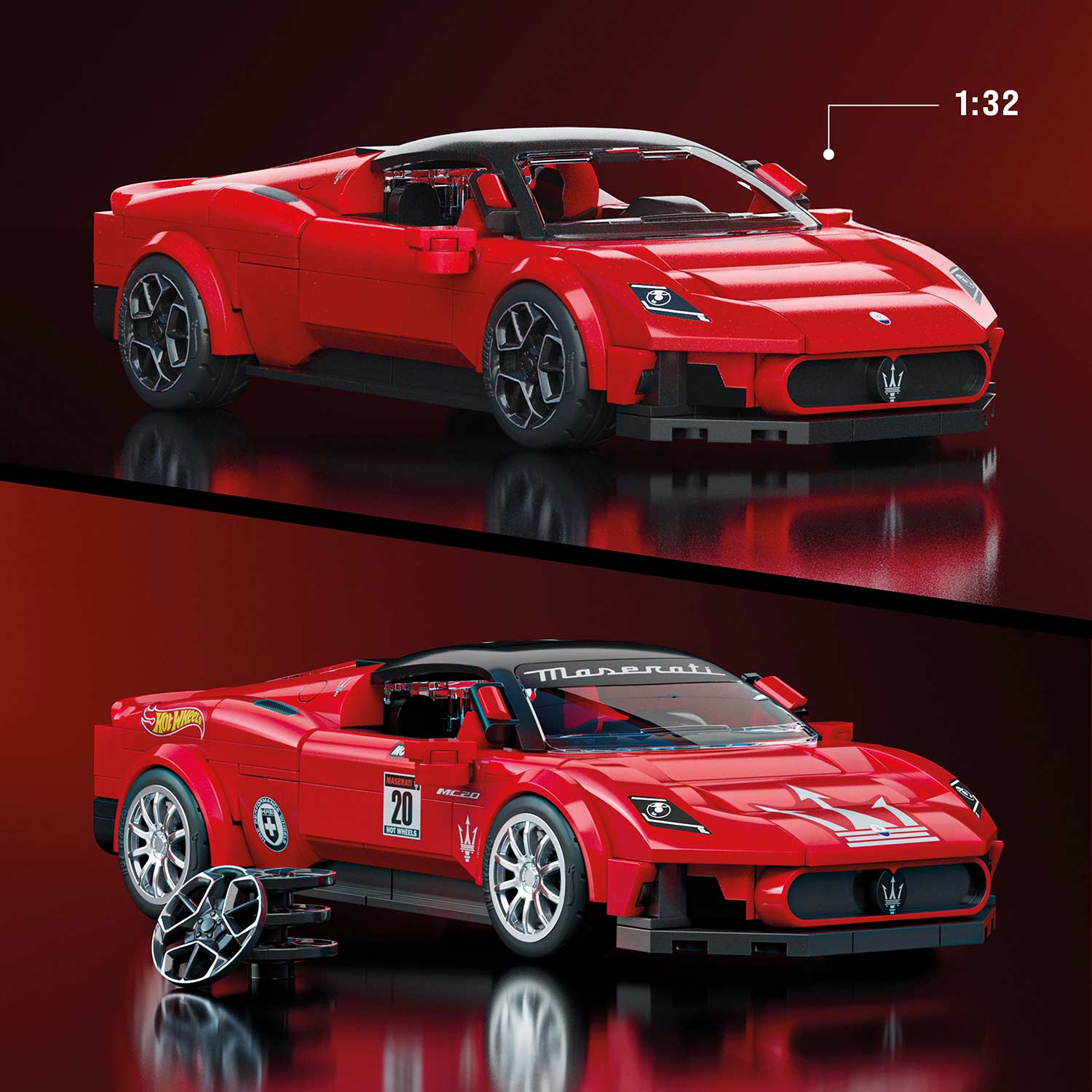 Hot Wheels Speed Series Brick Shop Maserati Mc20 250 Pecas Mattel Jfr90 ( Imagem 3 de 4 ) - Preview