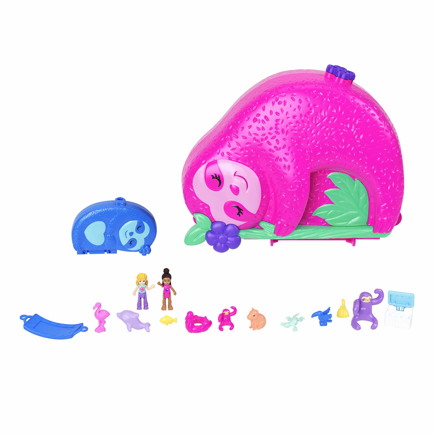 Polly Pocket Cofre Família de Preguiçosos ( Imagem 2 de 4 ) - Preview