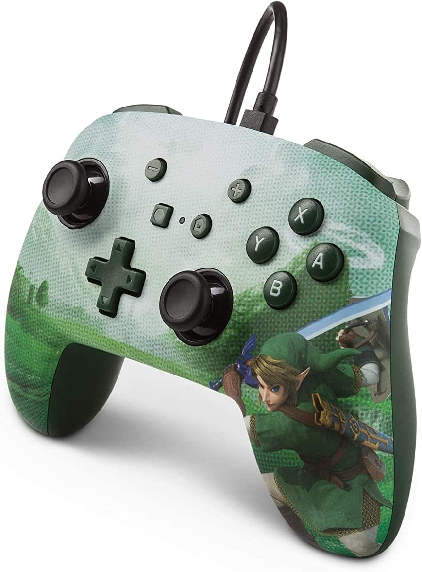 Comando Oficial PowerA com fios Zelda Link Hyrule Nintendo Switch ( Imagem 2 de 4 ) - Preview