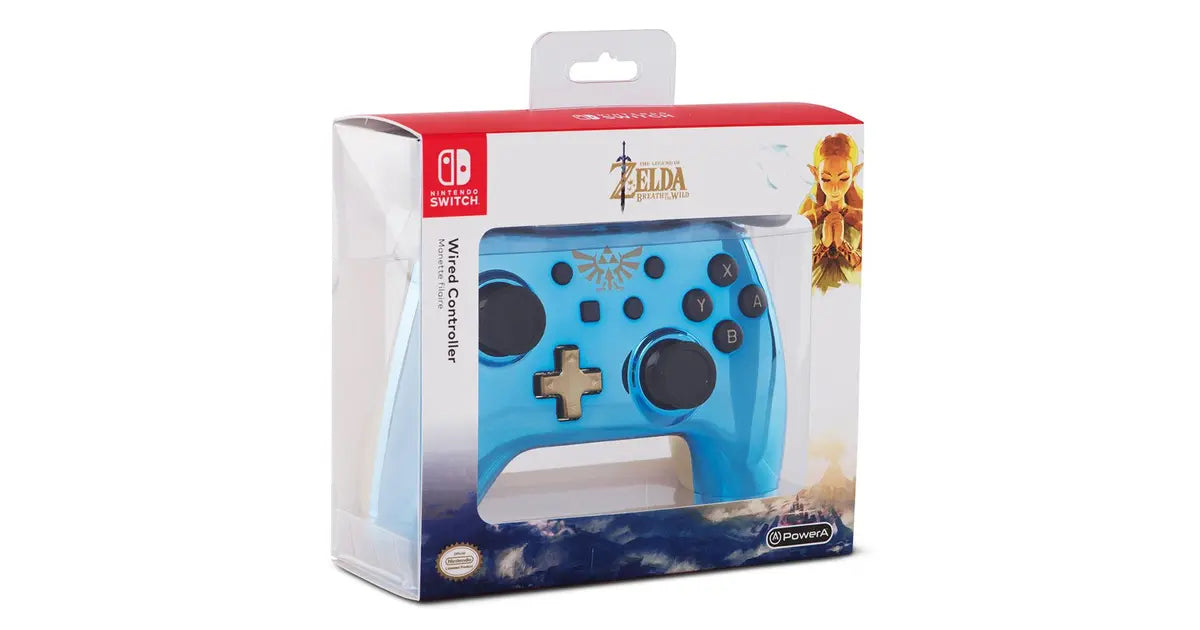 Comando PowerA com fios Zelda Chrome Azul, Dourado Nintendo Switch ( Imagem 3 de 3 ) - Preview