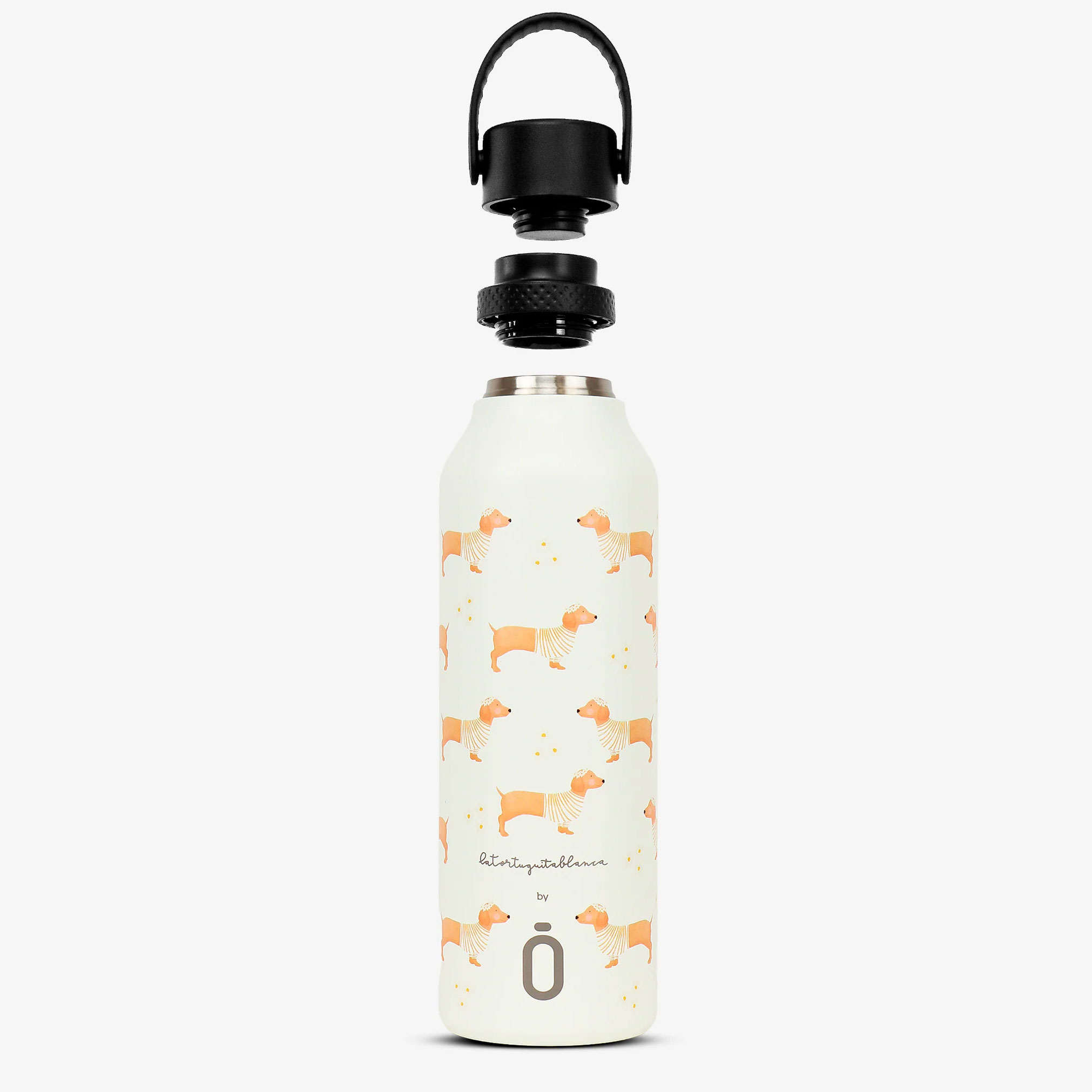 Garrafa Térmica Runbott Mii La Tortuguita Blanca 600Ml Teckel Daisy 972816 ( Imagem 3 de 4 ) - Preview