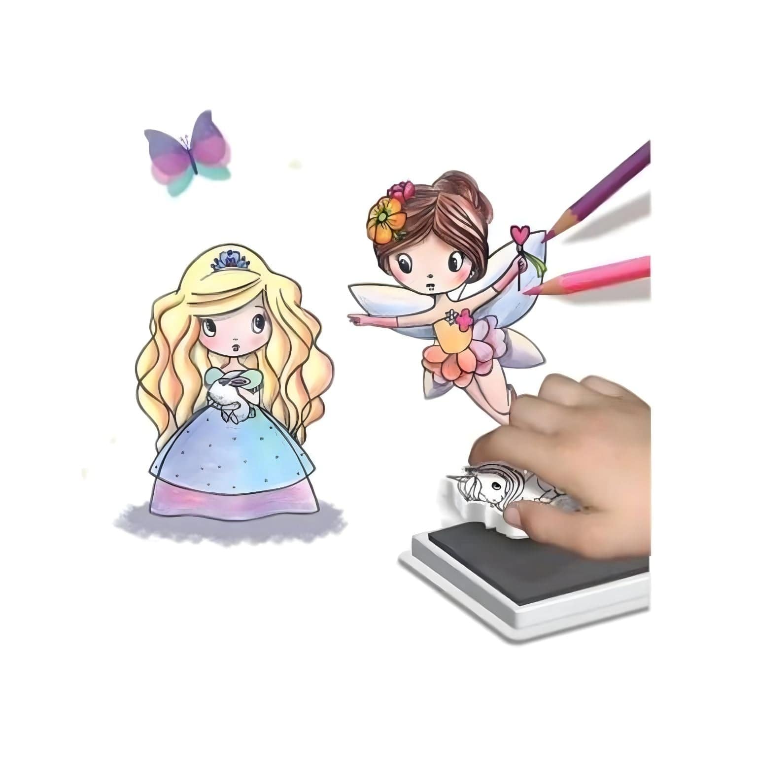 Carimbos Princesas e Fadas ( Imagem 2 de 4 ) - Preview