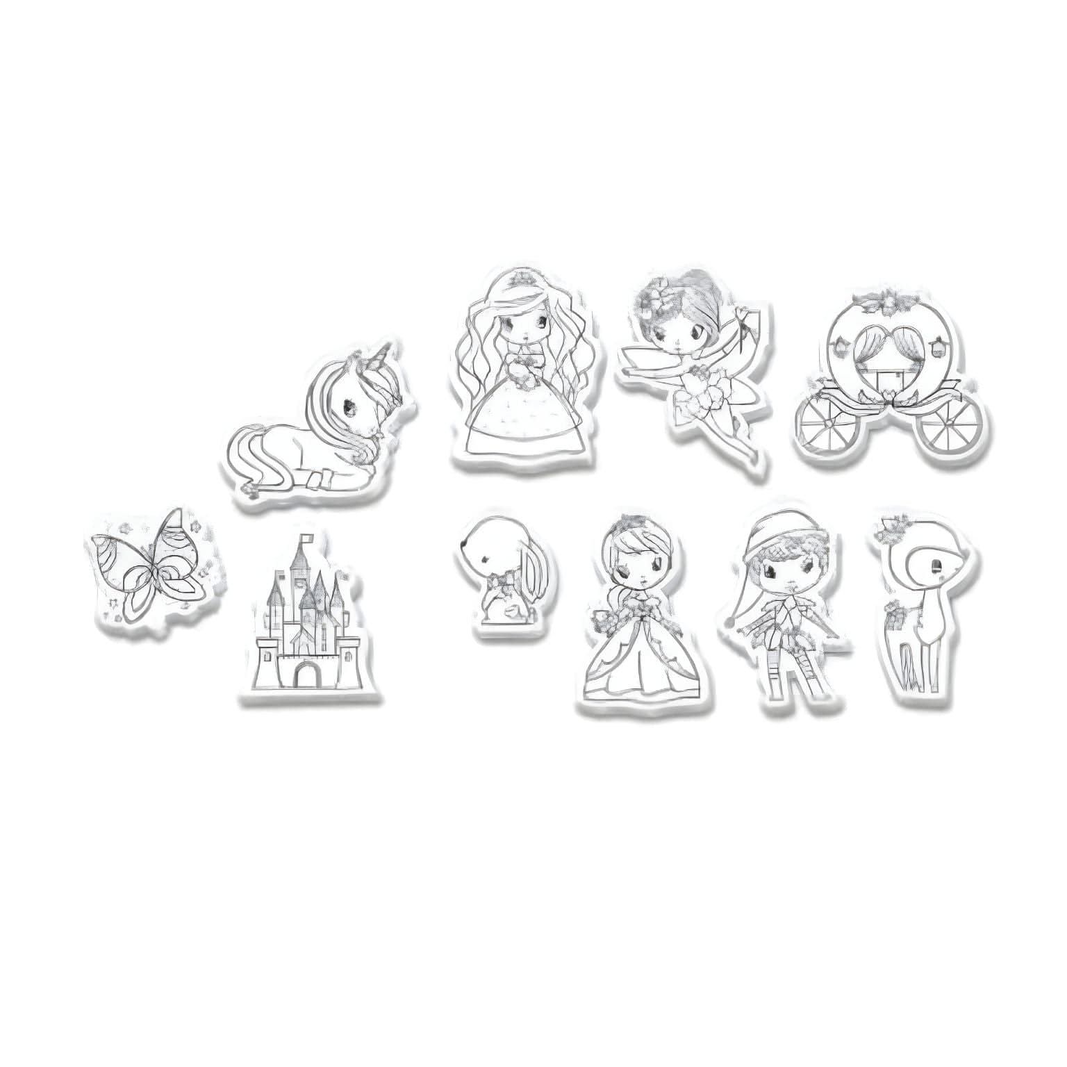 Carimbos Princesas e Fadas ( Imagem 3 de 4 ) - Preview