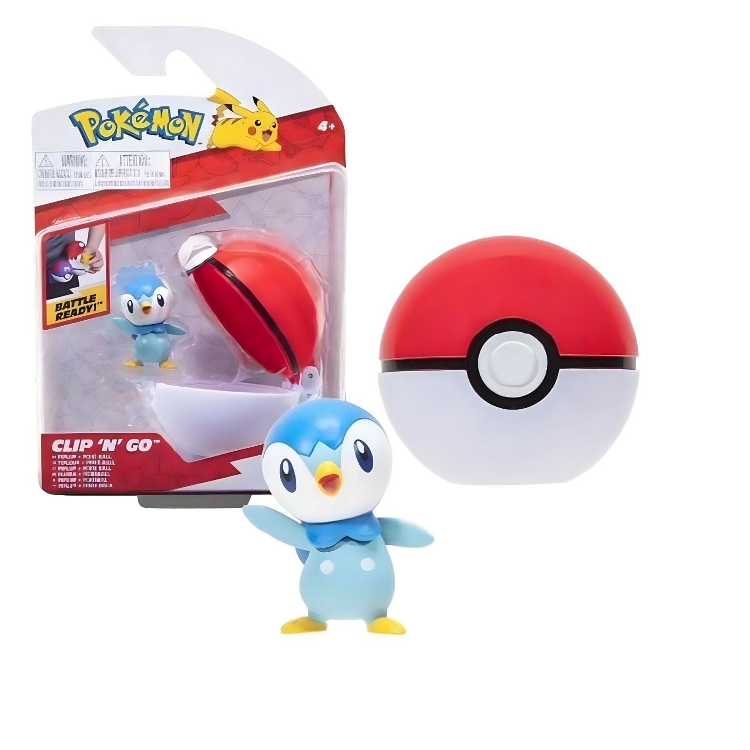 Pokémon Clip 'N' Go Piplup & Poké Ball ( Imagem 4 de 4 ) - Preview