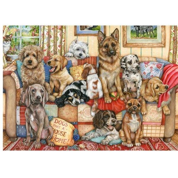 Puzzle Falcon 1000 pçs - Gathering on the Couch ( Imagem 2 de 2 ) - Preview