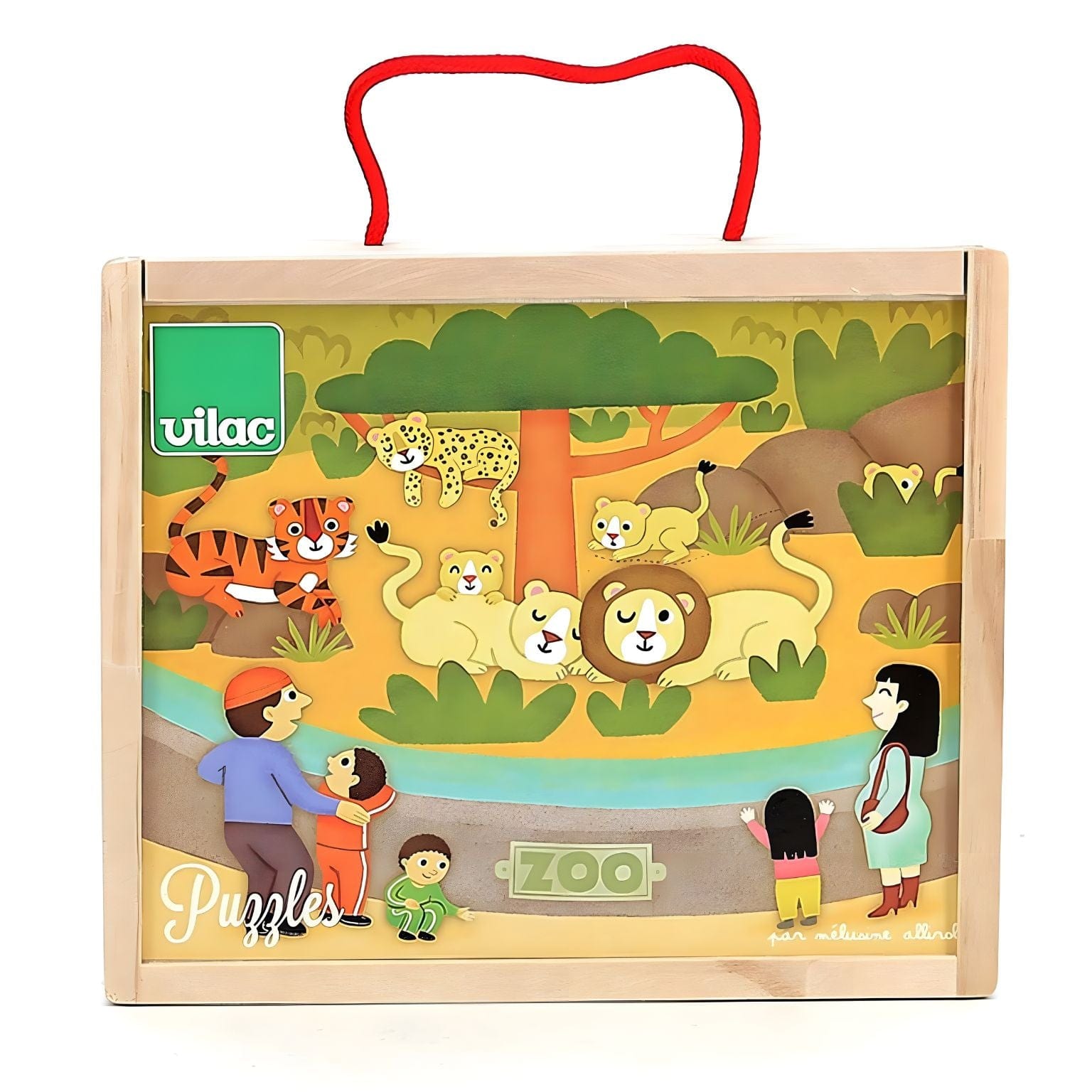 Puzzle de Madeira - Animais do Zoo ( Imagem 2 de 4 ) - Preview