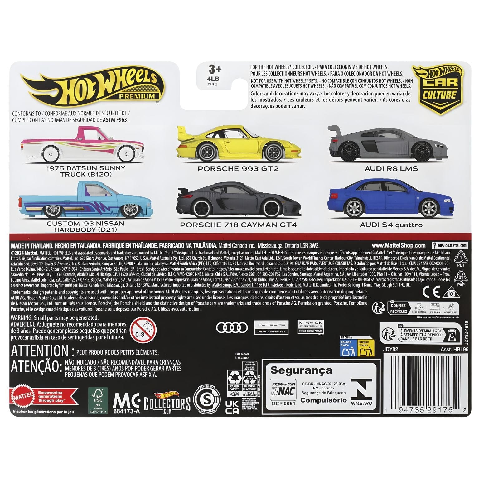 Hot Wheels Car Culture - Audi S4 Quattro e Audi R8 LMS ( Imagem 4 de 4 ) - Preview