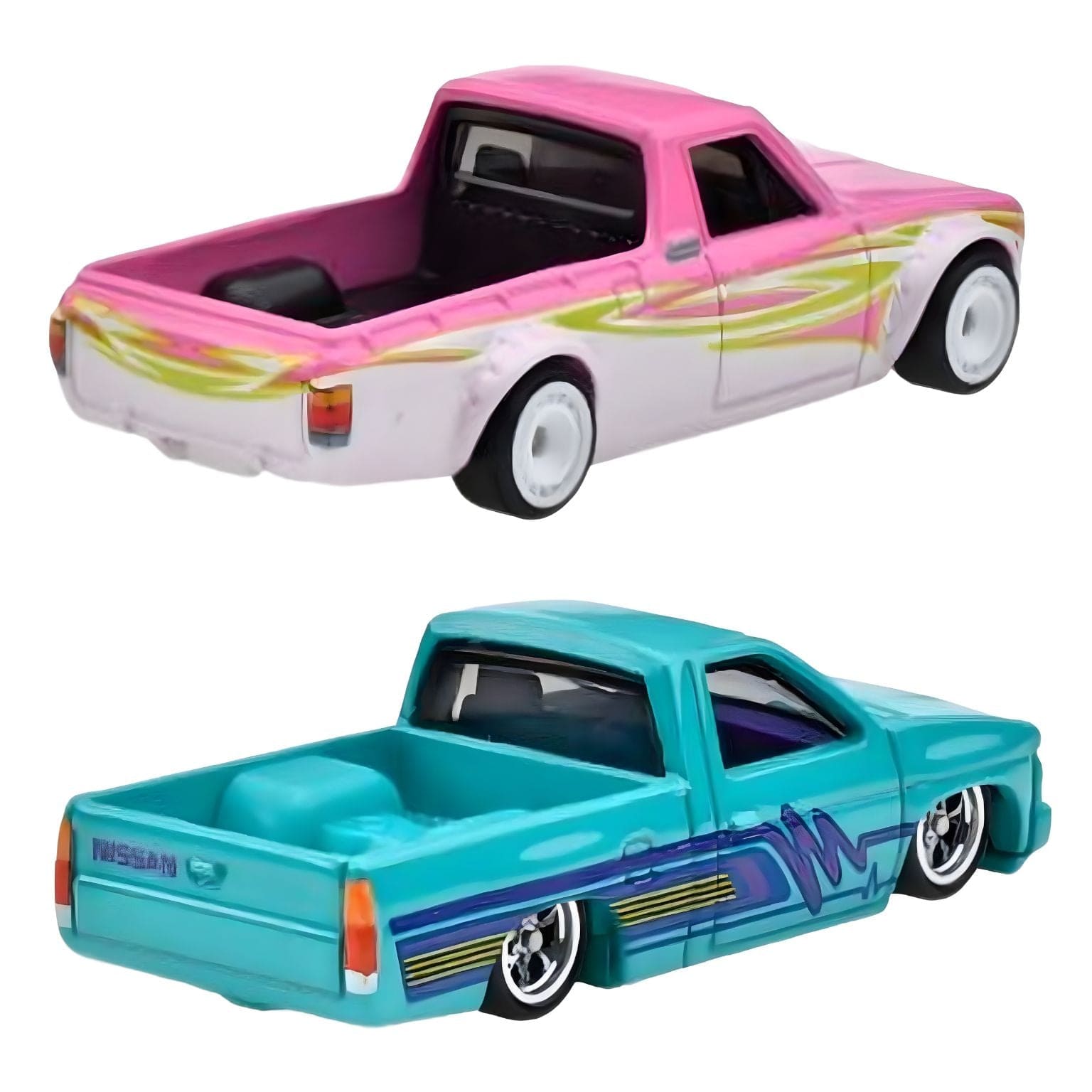 Hot Wheels Car Culture - 1975 Datsun Sunny Truck (B120) e Custom 93 Nissan Hardbody (D21) ( Imagem 3 de 4 ) - Preview