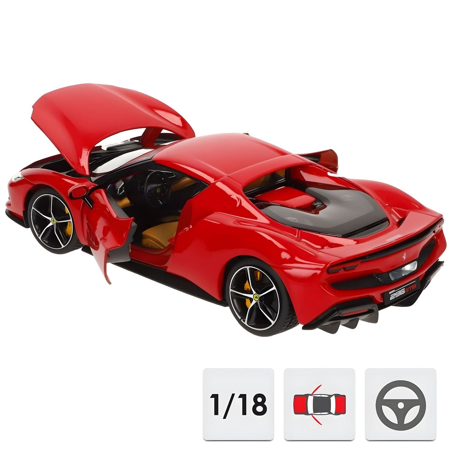 Ferrari 296 GTB Vermelho ( Imagem 4 de 4 ) - Preview