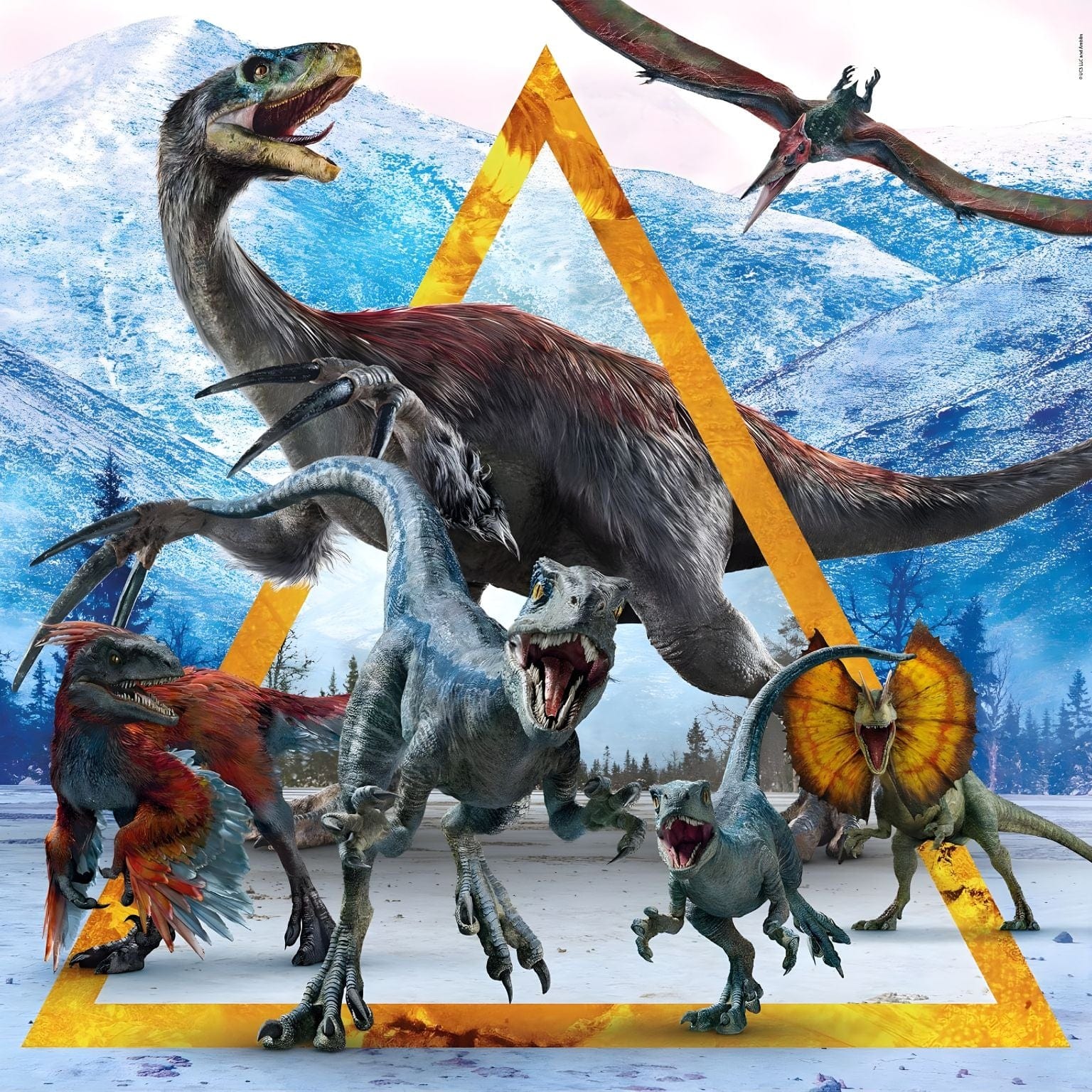 Puzzle Jurassic World 3 x 48 ( Imagem 2 de 4 ) - Preview