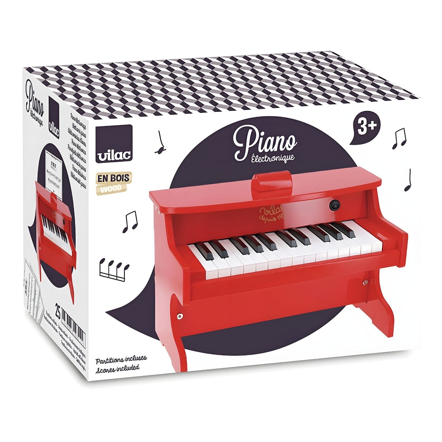 E-Piano Vermelho em madeira ( Imagem 3 de 4 ) - Preview