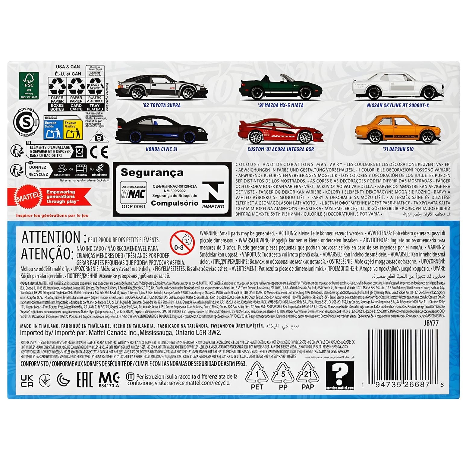 Conjunto Hot Wheels - Veículos Japoneses ( Imagem 4 de 4 ) - Preview