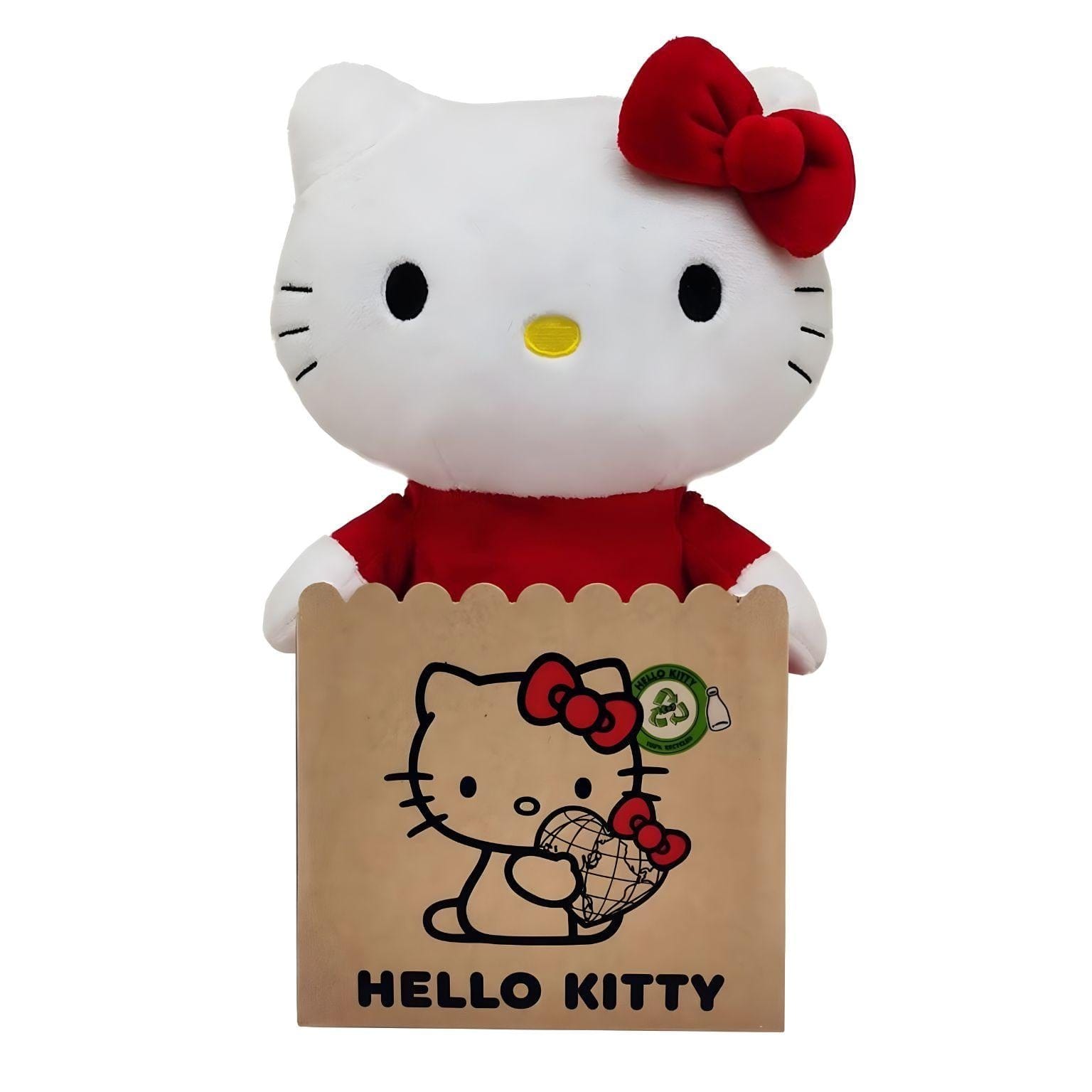Peluche Hello Kitty com Vestido vermelho 24 cm ( Imagem 2 de 4 ) - Preview