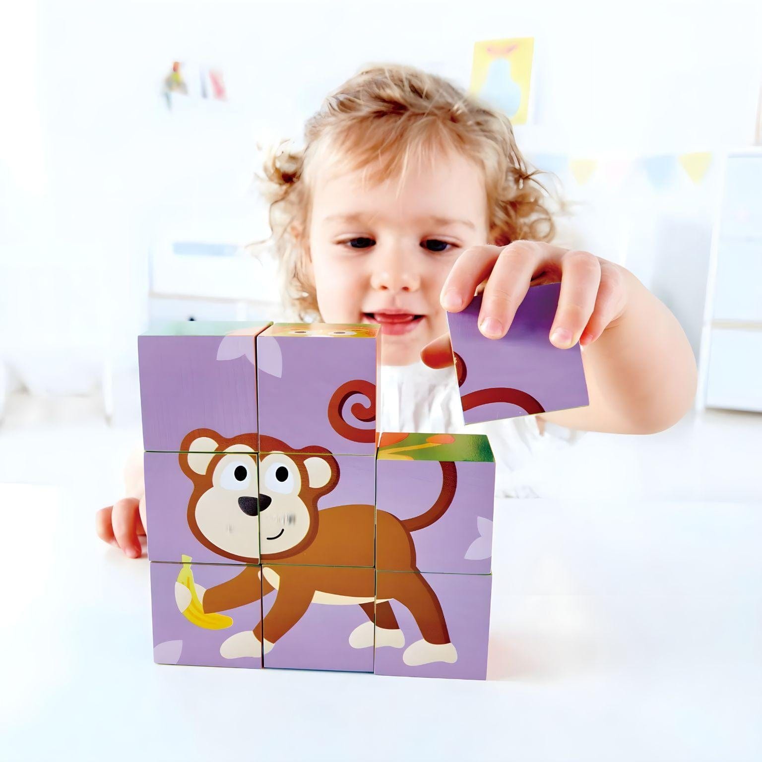 Puzzle em cubos Animais da Selva ( Imagem 4 de 4 ) - Preview