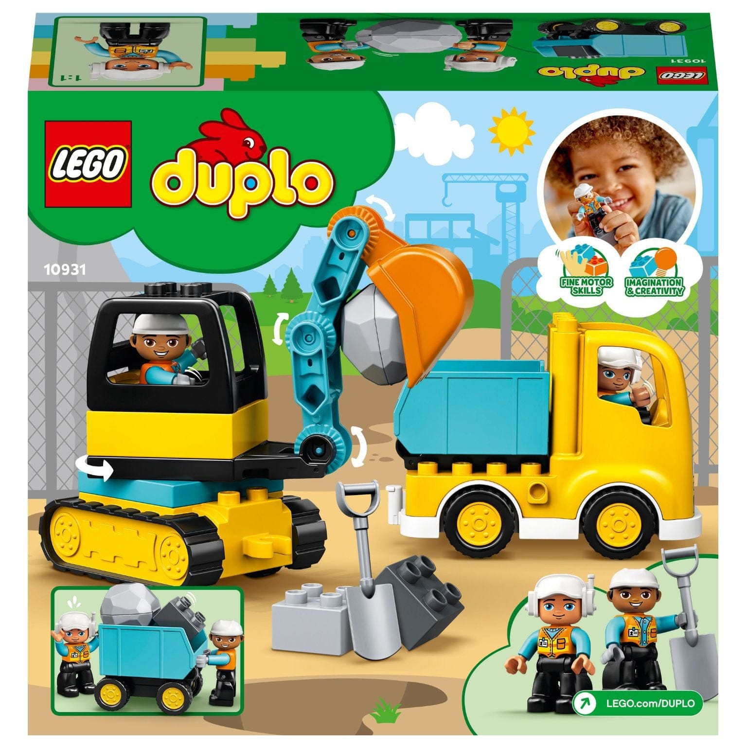 Lego Duplo Camião e Escavadora de Lagartas 10931 ( Imagem 4 de 4 ) - Preview
