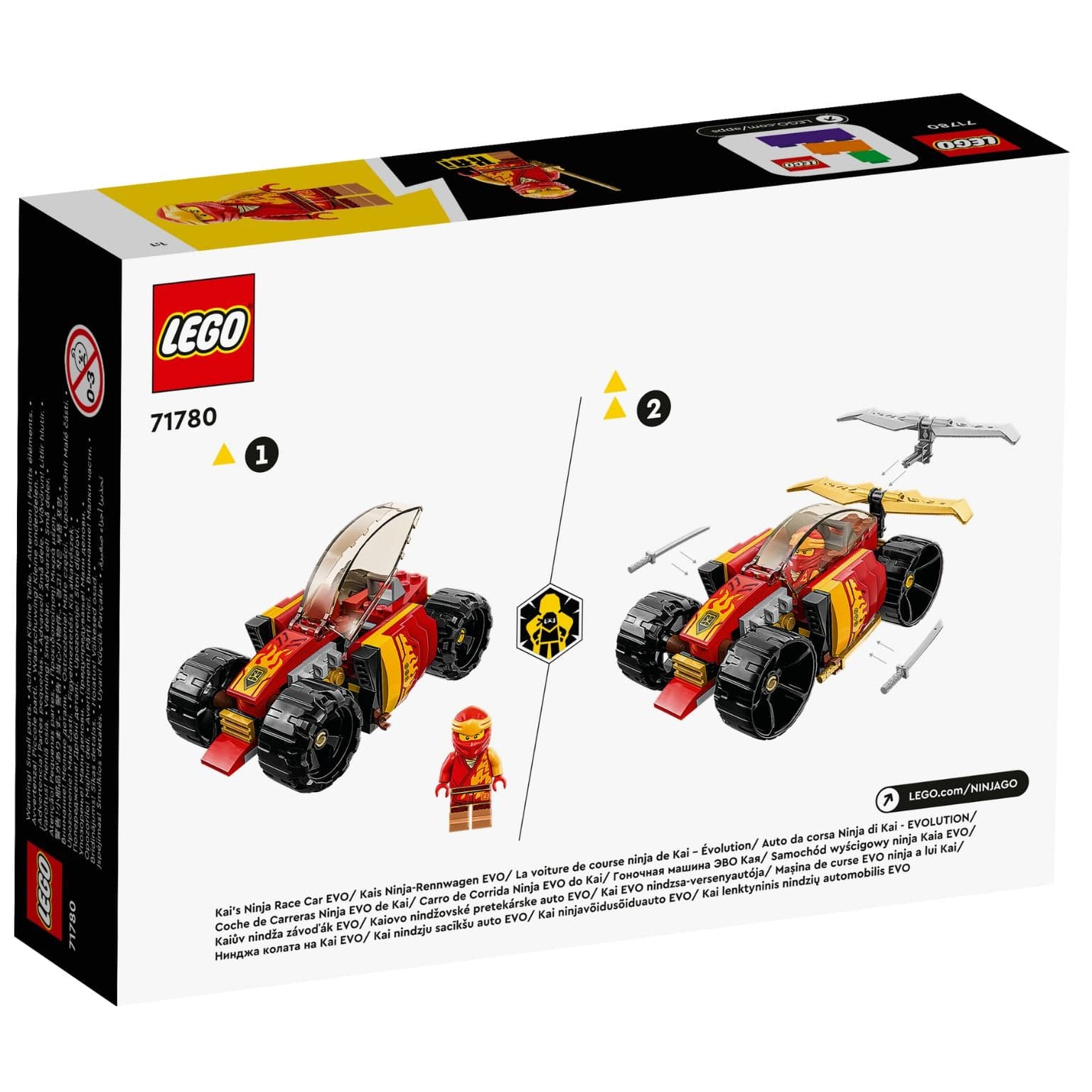 Lego Ninjago Carro Corrida Ninja Evo do Kai 71780 ( Imagem 2 de 4 ) - Preview