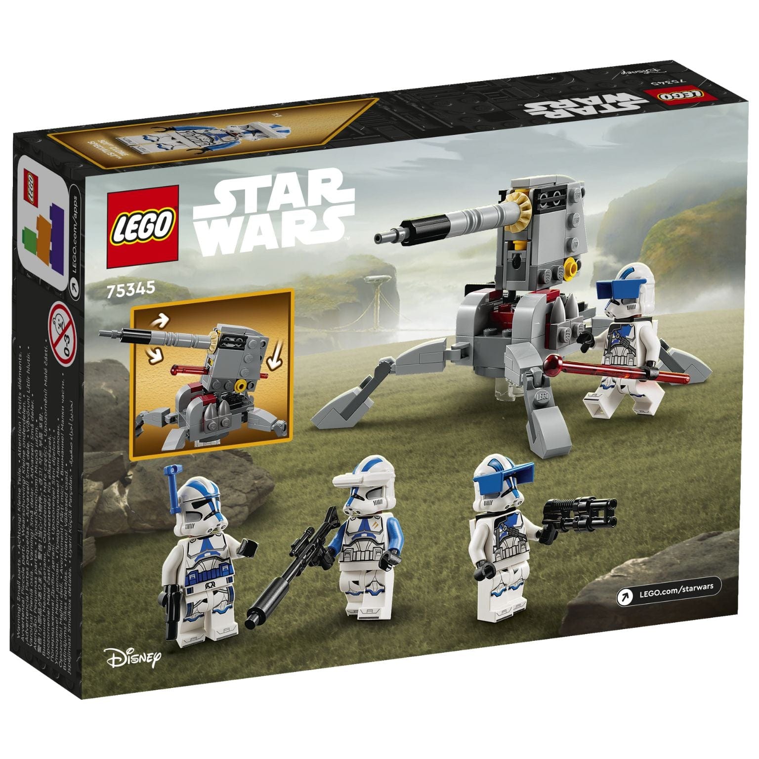 Lego Star Wars Pack De Combate Clone Troopers Da 501ª 75345 ( Imagem 2 de 4 ) - Preview
