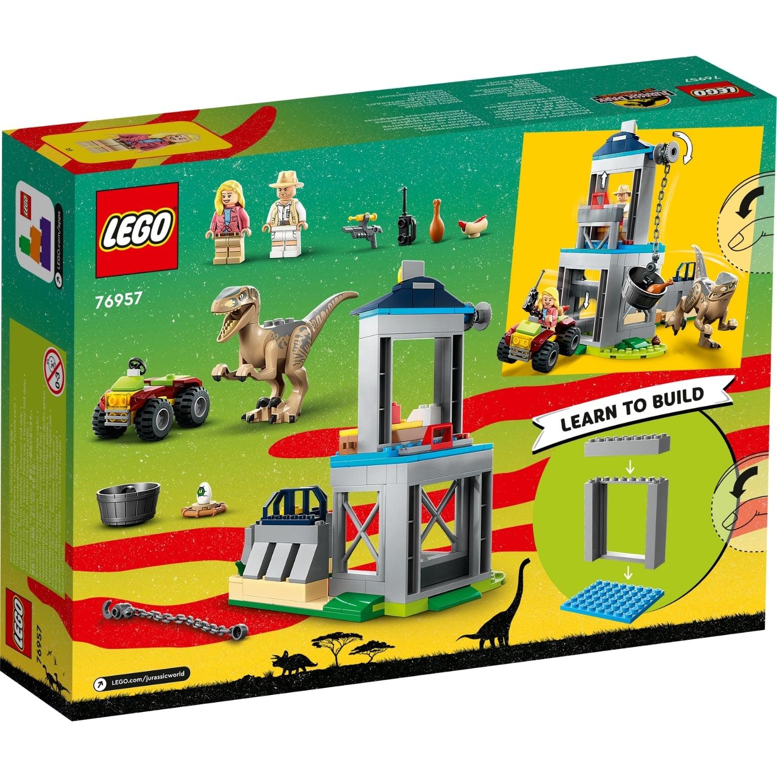 Lego Jurassic World Fuga De Velociraptor 76957 ( Imagem 2 de 4 ) - Preview