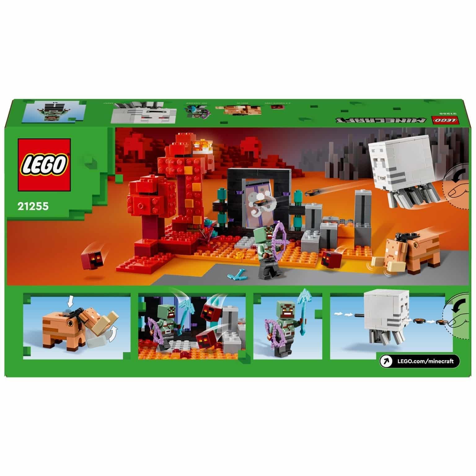 Lego Minecraft A Emboscada Do Portal Do Nether 21255 ( Imagem 2 de 4 ) - Preview