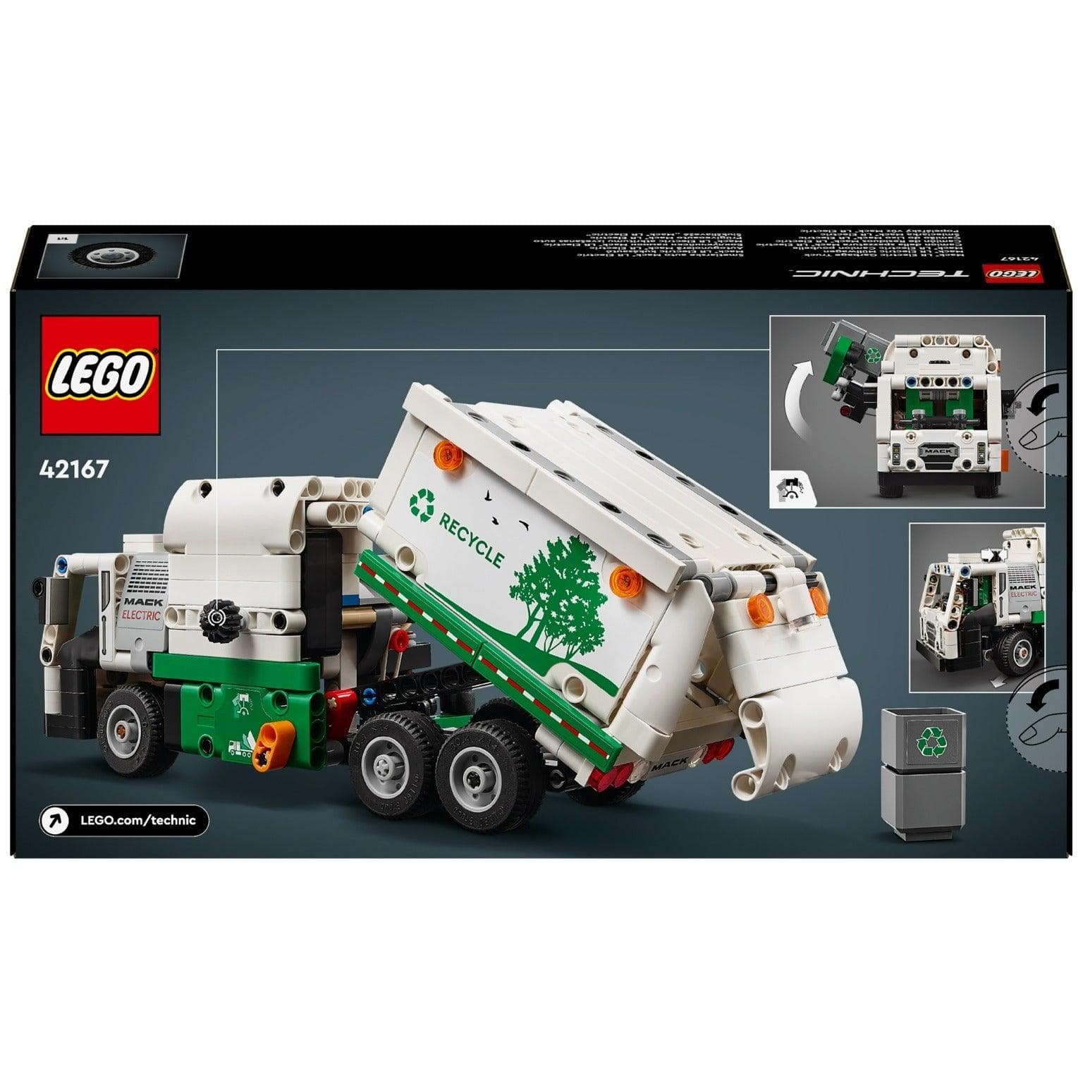 Lego Technic Camiao Do Lixo Mack Lr Electric 42167 ( Imagem 2 de 4 ) - Preview