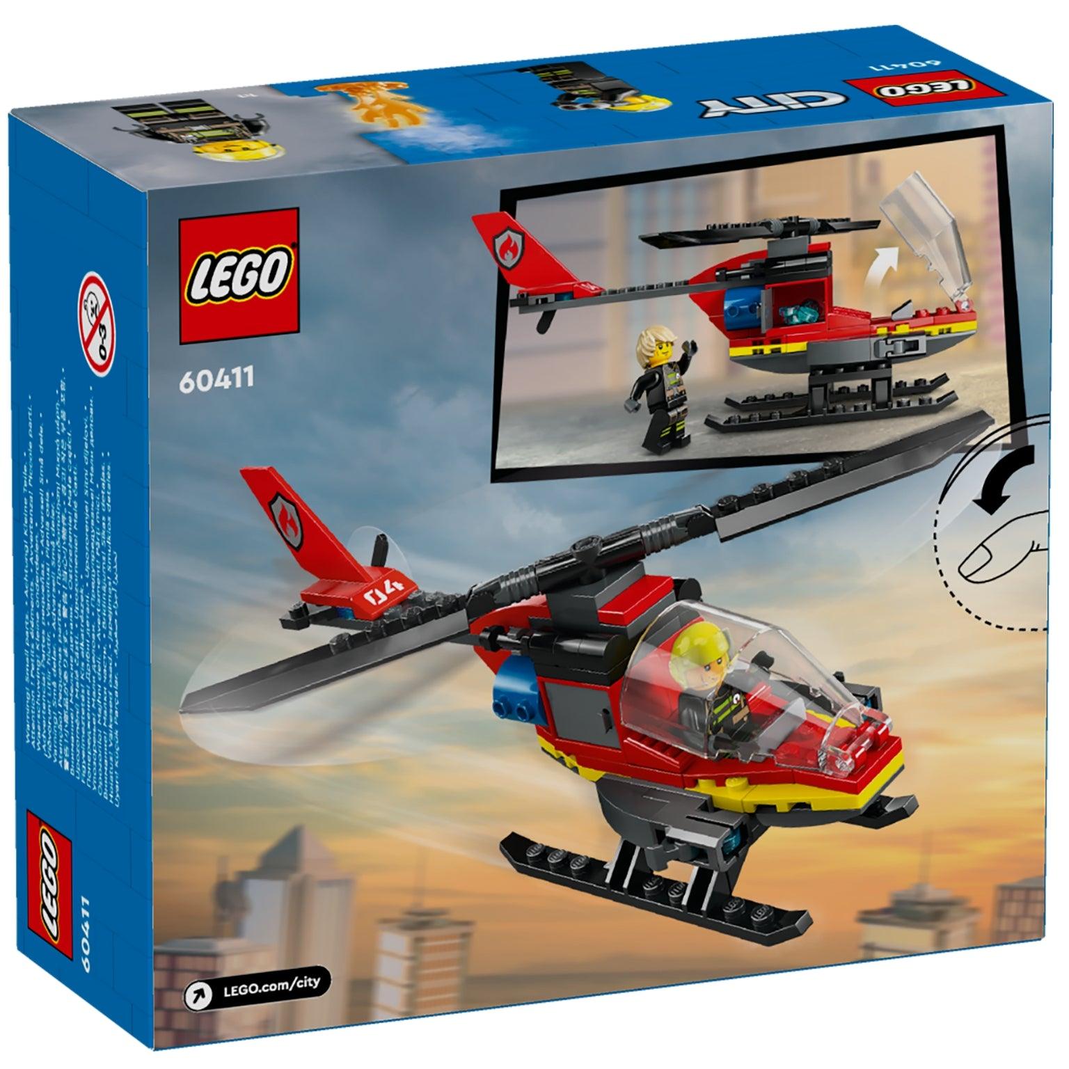 Lego City Helicóptero Resgate Bombeiros 60411 ( Imagem 2 de 4 ) - Preview