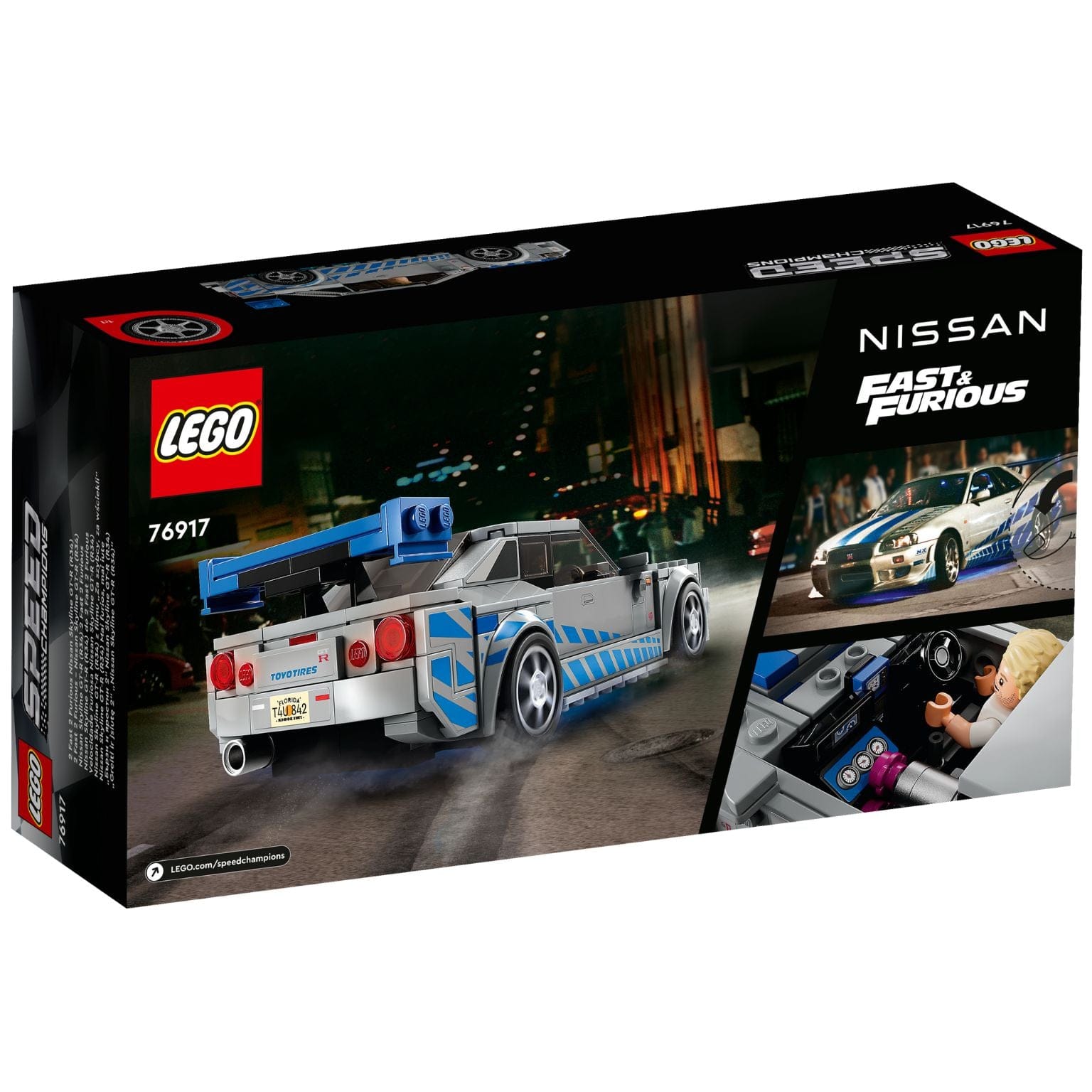Lego 76917 - Speed Champions: Velocidade Furiosa Nissan Skyline GT-R (R34) ( Imagem 2 de 4 ) - Preview