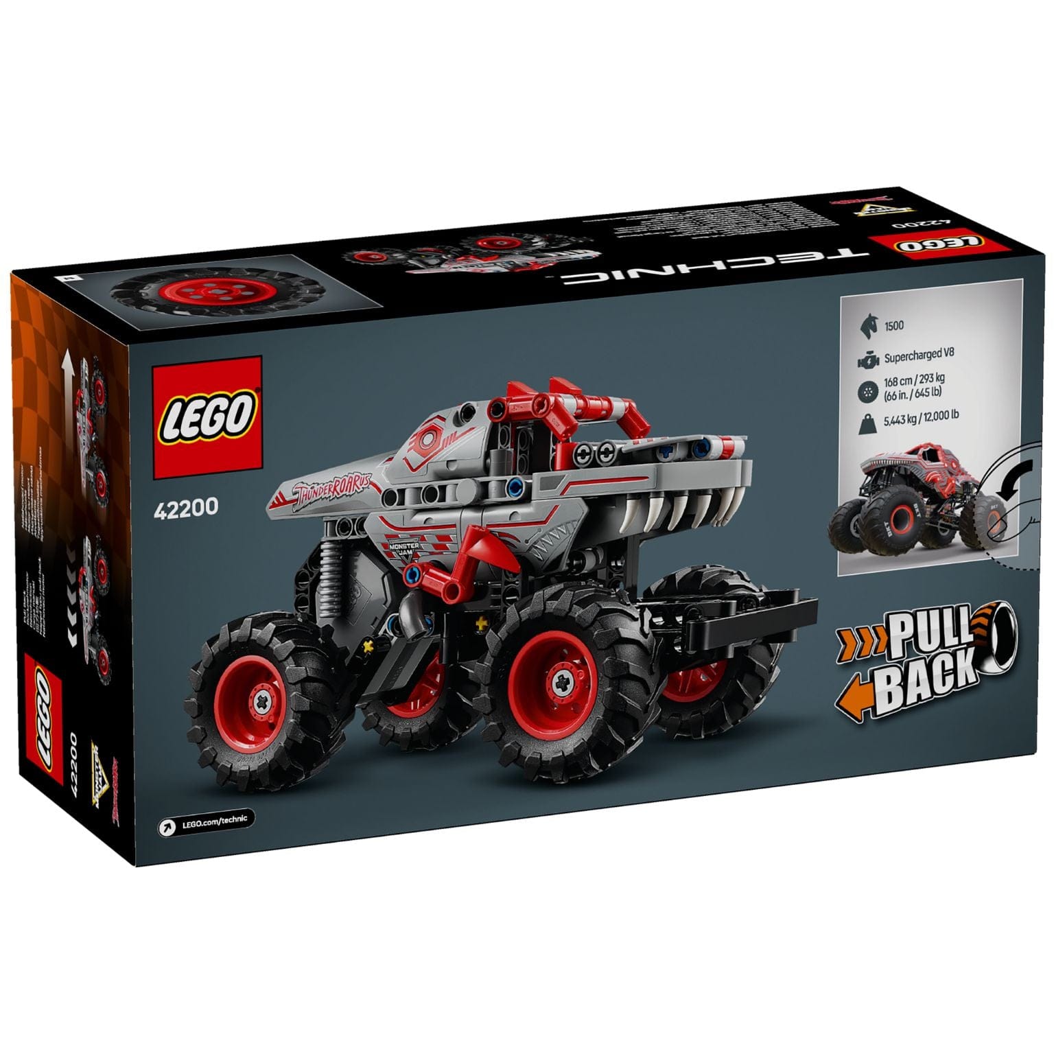 Lego Technic Pull-Back Monster Jam Thunderroarus 42200 ( Imagem 2 de 4 ) - Preview