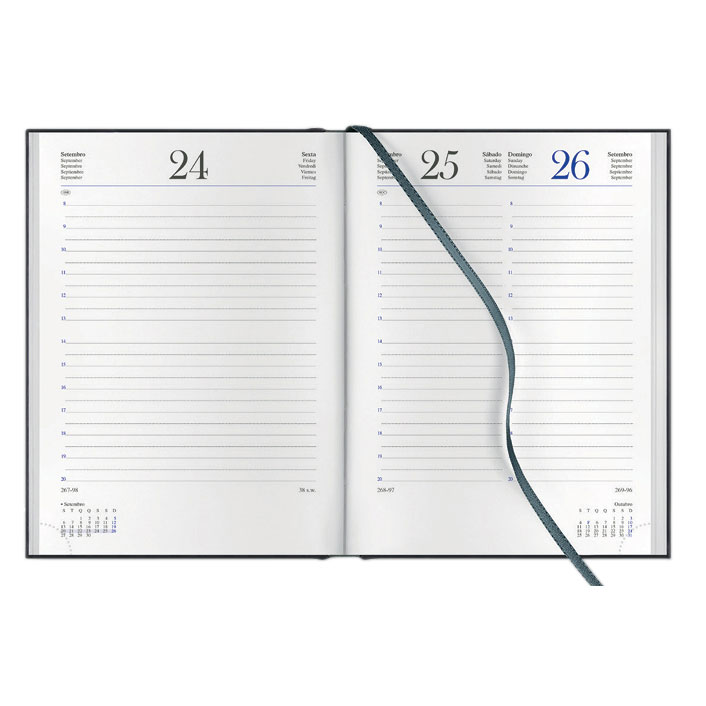 Agenda Diária 120X165Mm 2026 Papiro Breeze Lilas Com Elástico B12 ( Imagem 2 de 2 ) - Preview
