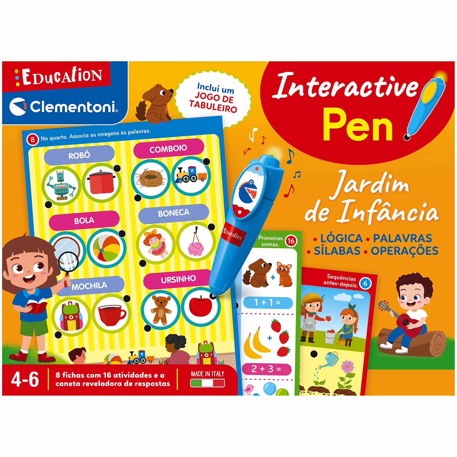 Interactive Pen - Jardim De Infância 4-6 Anos Clementoni Education 67446 ( Imagem 4 de 4 ) - Preview