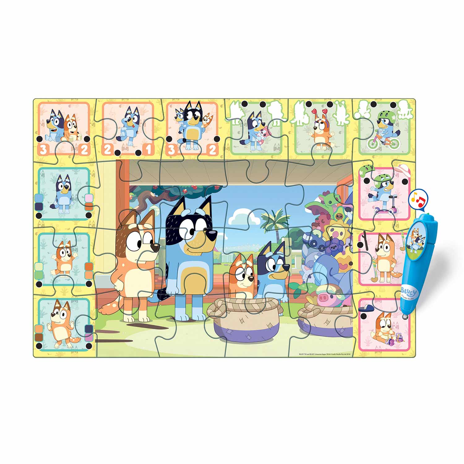 Tapete Puzzle + Jogo Interativo Bluey Clementoni 16689 ( Imagem 2 de 4 ) - Preview