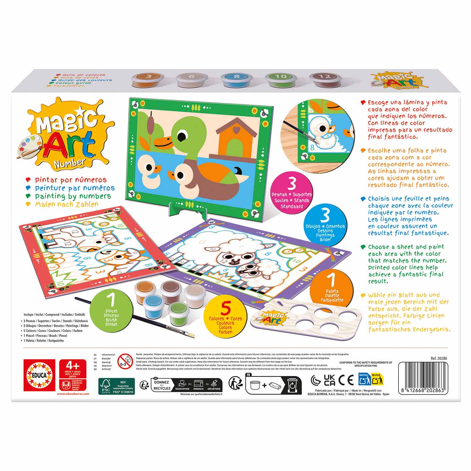Magic Art Number - A Quinta 4+ Educa 20286 ( Imagem 4 de 4 ) - Preview