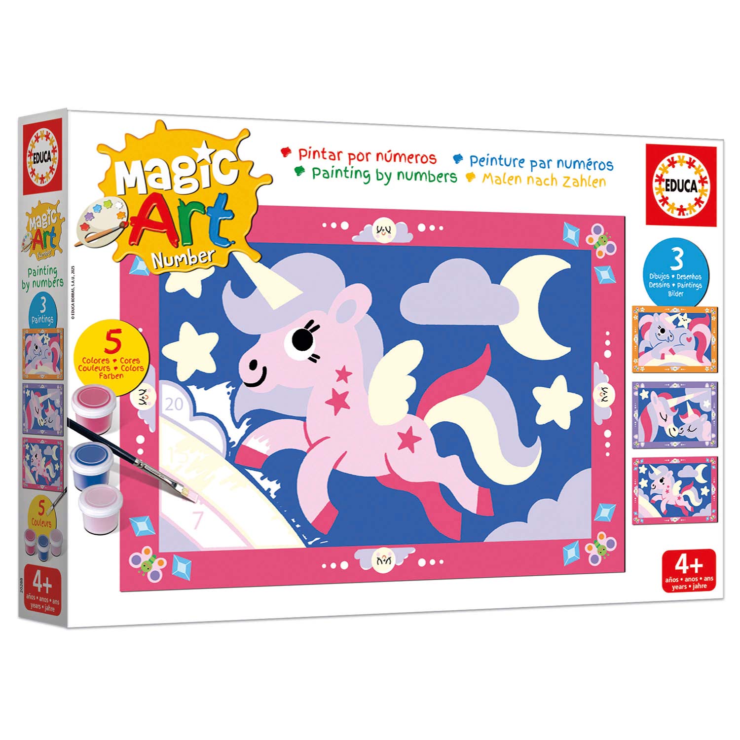 Magic Art Number - Unicornios 4+ Educa 20288 ( Imagem 2 de 4 ) - Preview