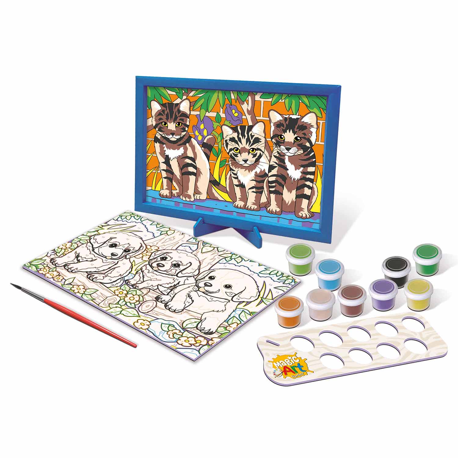 Magic Art Number - Gatos E Caes 9+ Educa 20299 ( Imagem 3 de 4 ) - Preview
