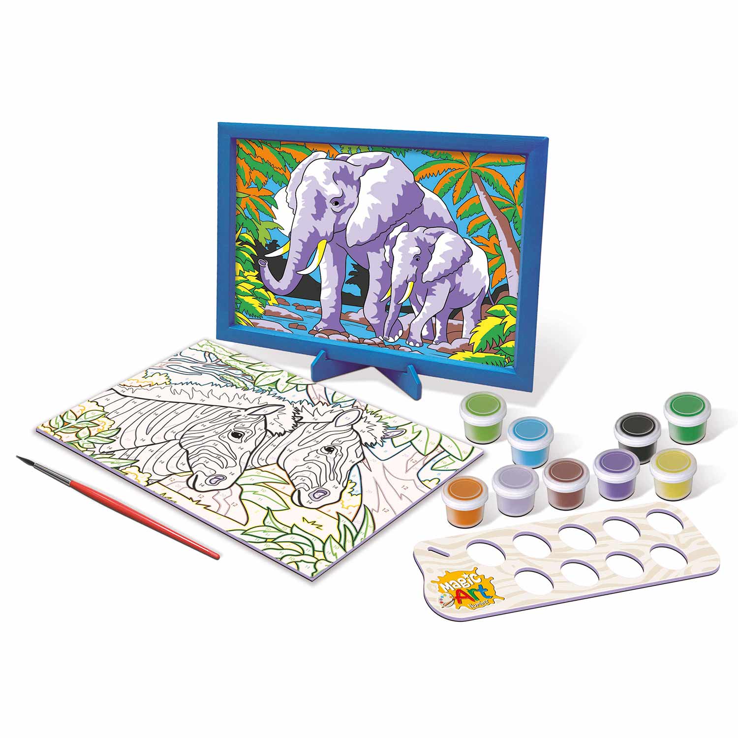 Magic Art Number - Animais Selvagens 9+ Educa 20301 ( Imagem 3 de 4 ) - Preview
