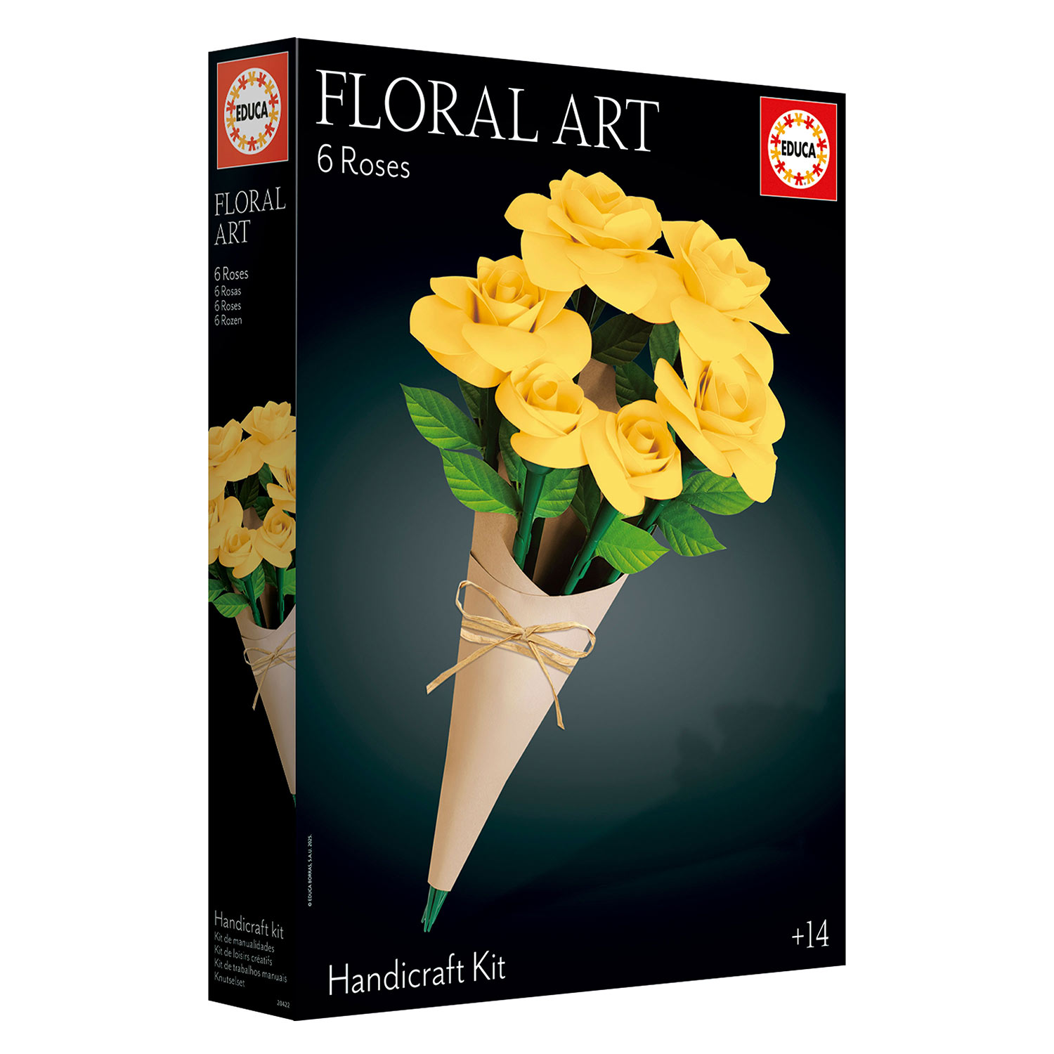 Arte Floral - Bouquet 6 Rosas Amarelas Educa 20422 ( Imagem 2 de 4 ) - Preview