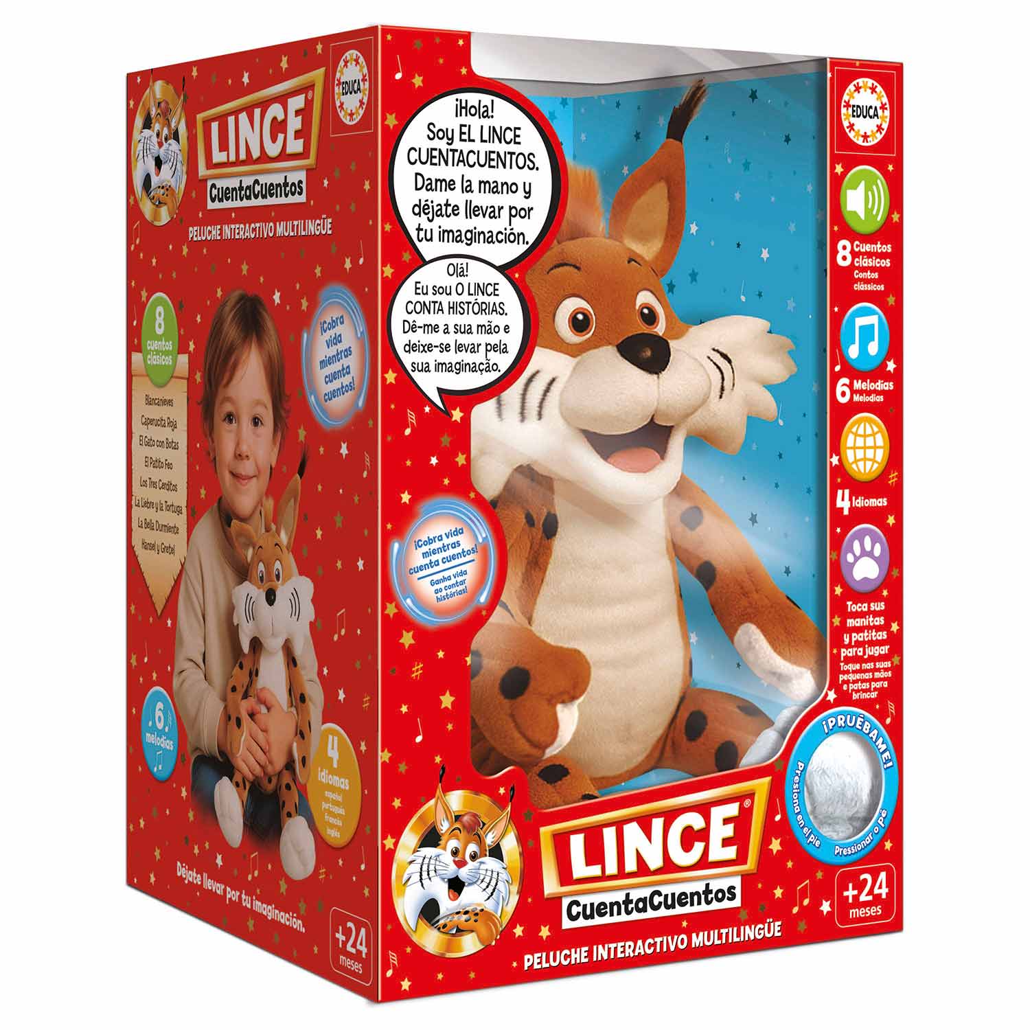 Lince Conta Historias - Peluche Interativo Educa 20360 ( Imagem 3 de 4 ) - Preview