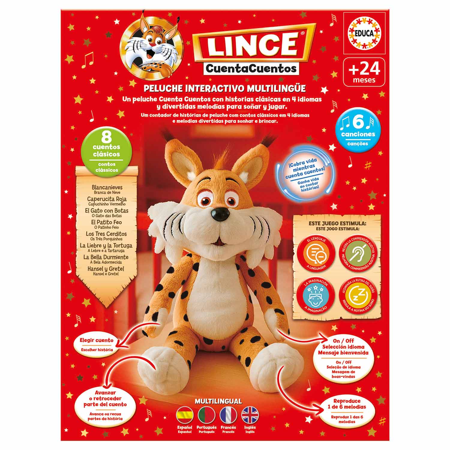 Lince Conta Historias - Peluche Interativo Educa 20360 ( Imagem 4 de 4 ) - Preview