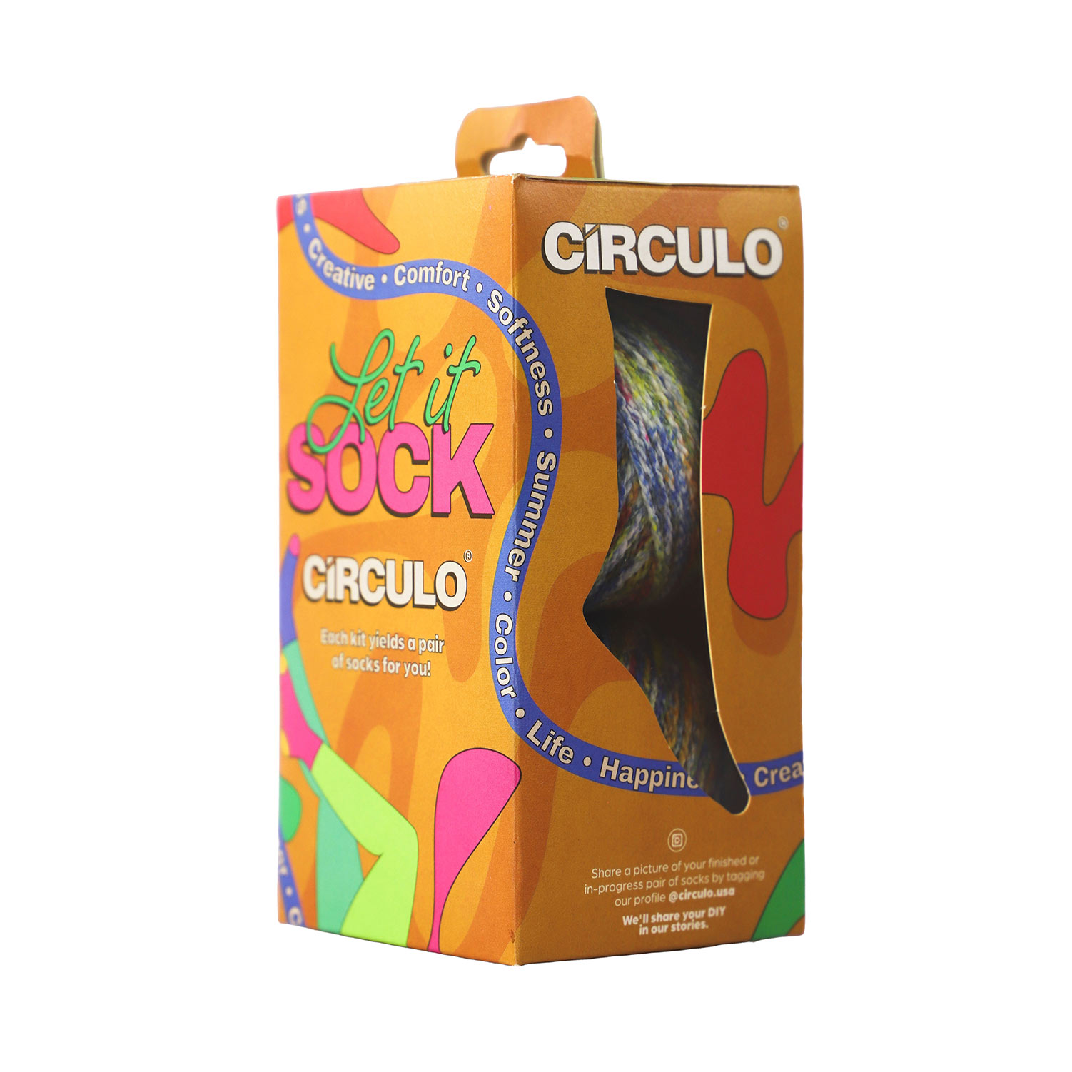 Kit De Crochet Circulo Let It Sock Sunflower 9492 ( Imagem 2 de 2 ) - Preview