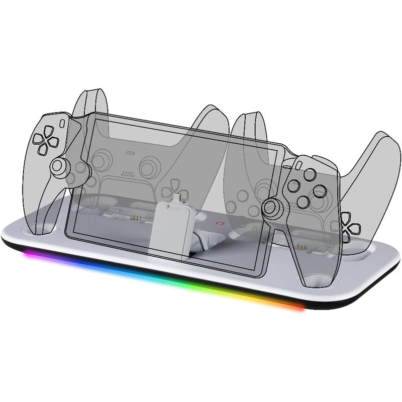 Estação Carregamento Konix RGB - PlayStation Portal & 2 DualSense PS5 ( Imagem 2 de 4 ) - Preview
