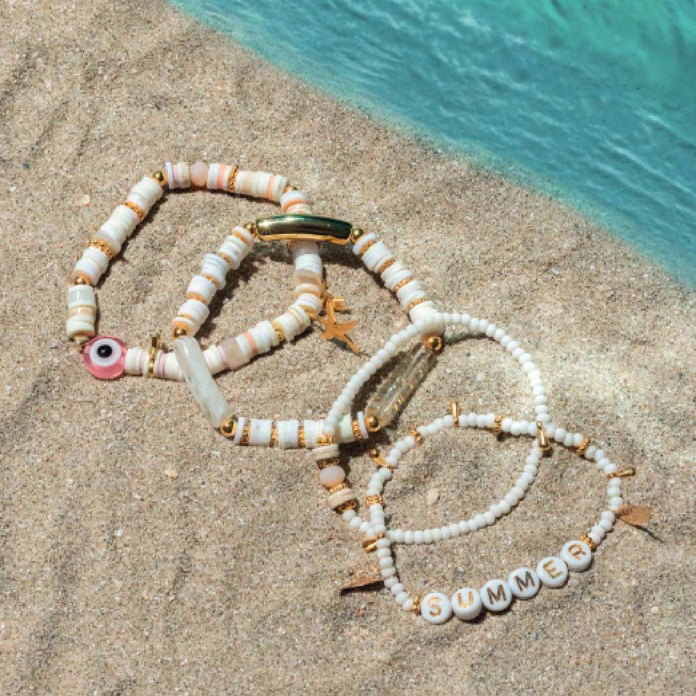 Kit Diy Bijouterie - As Minhas Pulseiras Com Missangas Heishi La Petite Epicerie 1107 ( Imagem 4 de 4 ) - Preview
