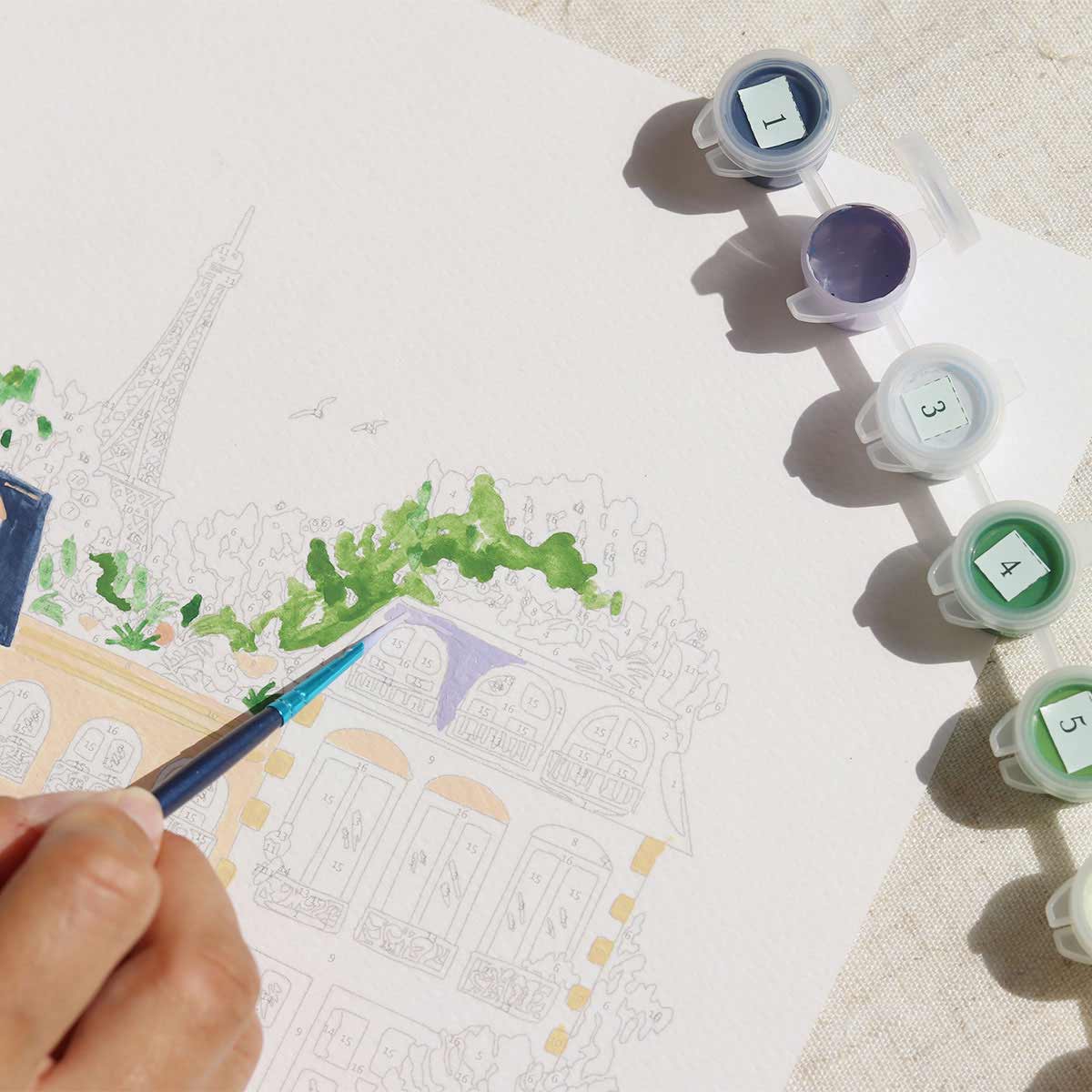 Pintar Por Números La Petite Epicerie Petit Pinceau 24,5X32,5Cm - Paris 350028 ( Imagem 4 de 4 ) - Preview