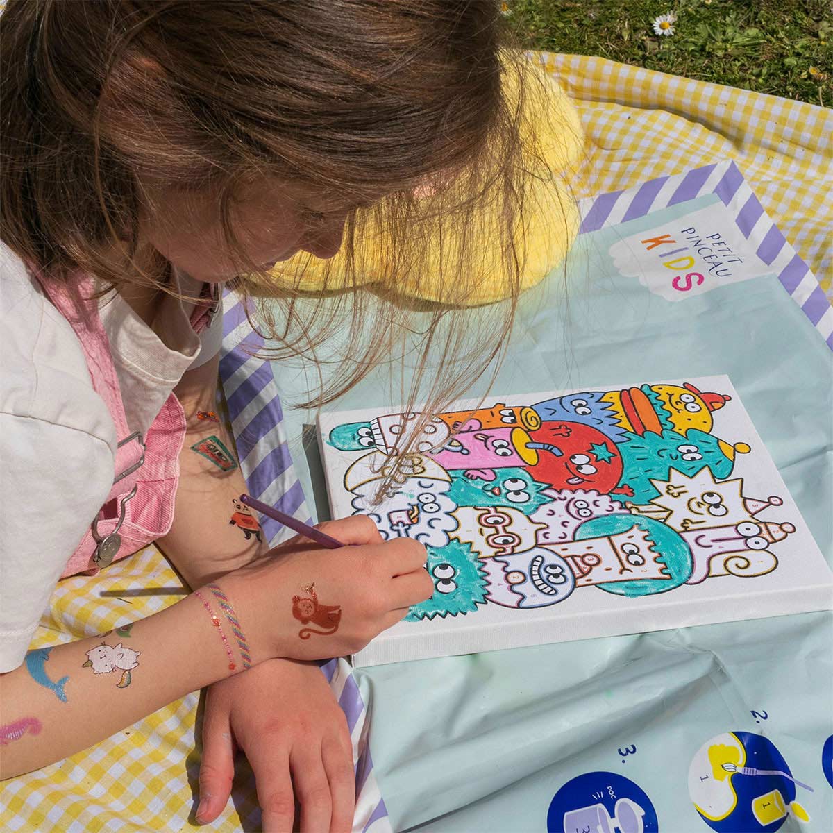 Pintar Por Números La Petite Epicerie Petit Pinceau Kids 18X25Cm - Fun Gang 351009 ( Imagem 2 de 4 ) - Preview