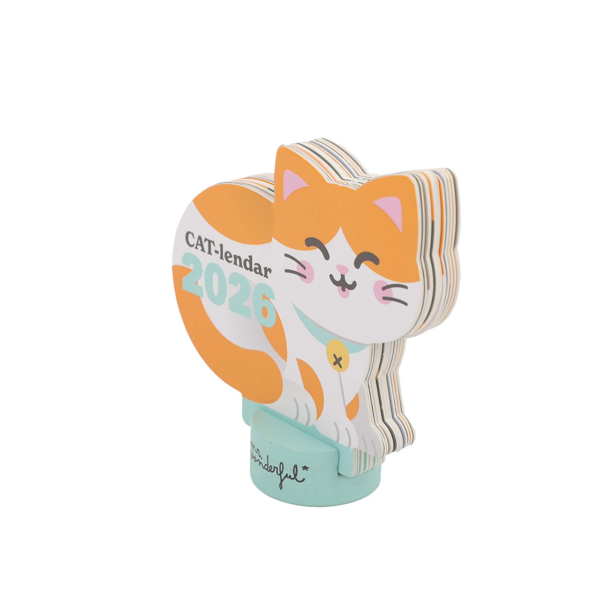 Calendário De Mesa Com Base 2026 Mr.Wonderful "Meow-Lendar" 2502021064W0Un ( Imagem 2 de 4 ) - Preview
