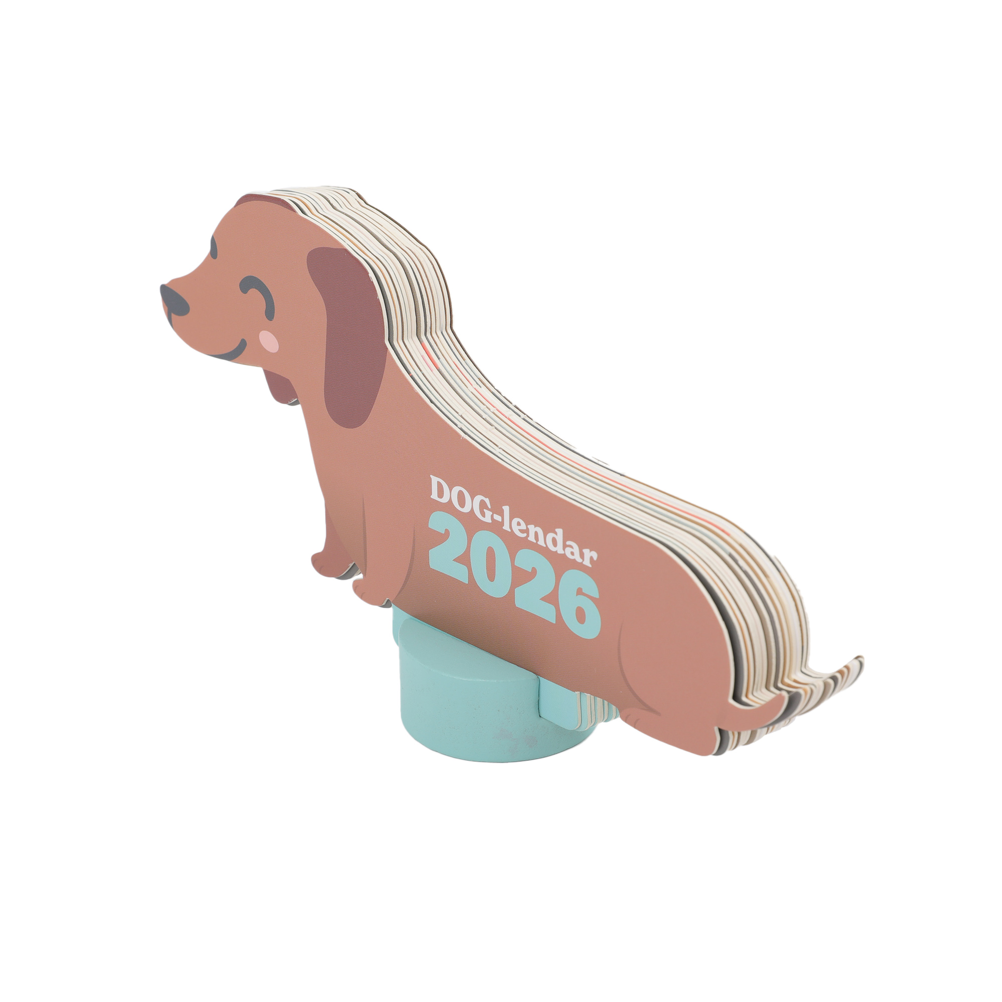Calendário Mesa com Base 2026 - Dachshund ( Imagem 2 de 4 ) - Preview