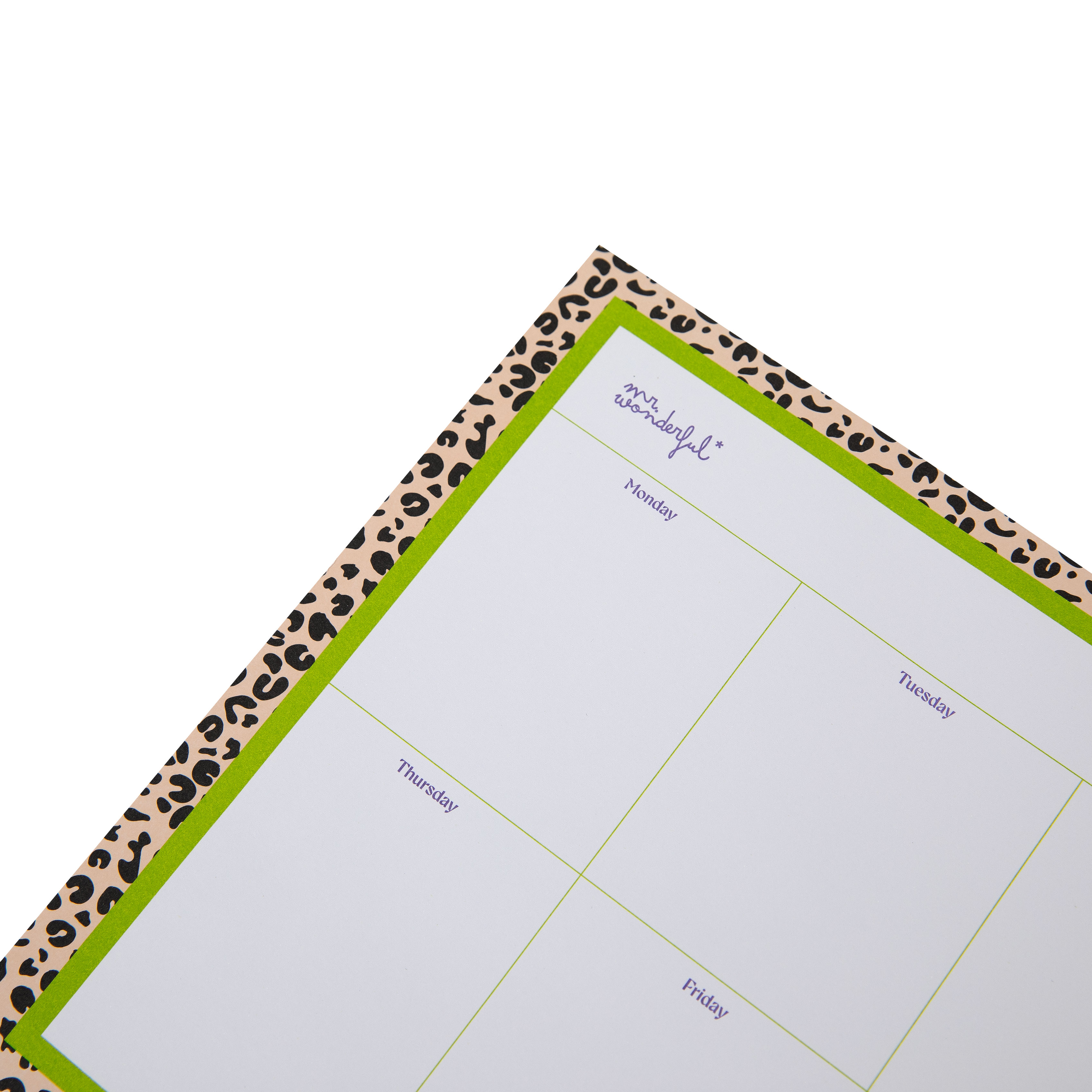 Planificador De Mesa Semanal Mr.Wonderful Animal Print 2503011162W0Un ( Imagem 3 de 4 ) - Preview
