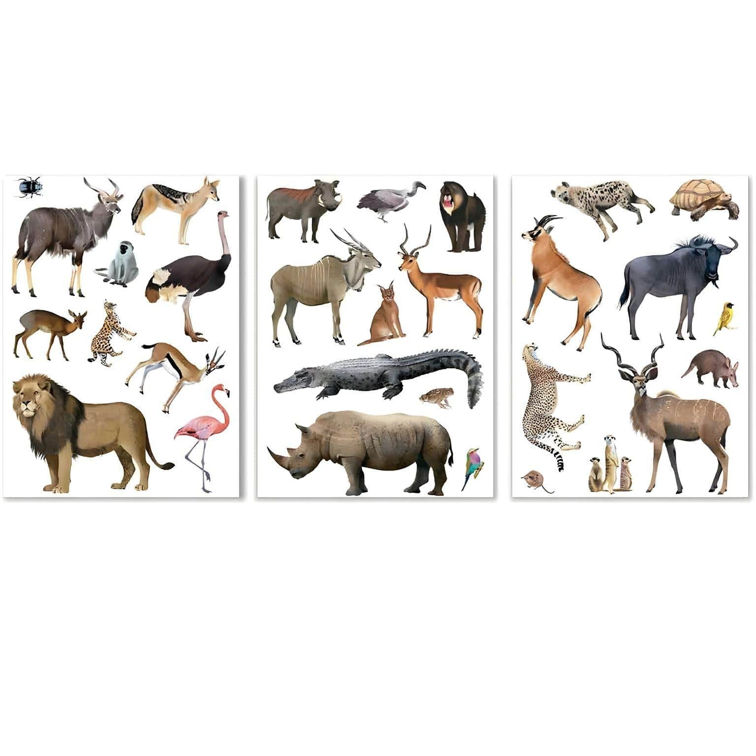 Animais da Savana - 50 Autocolantes ( Imagem 2 de 4 ) - Preview