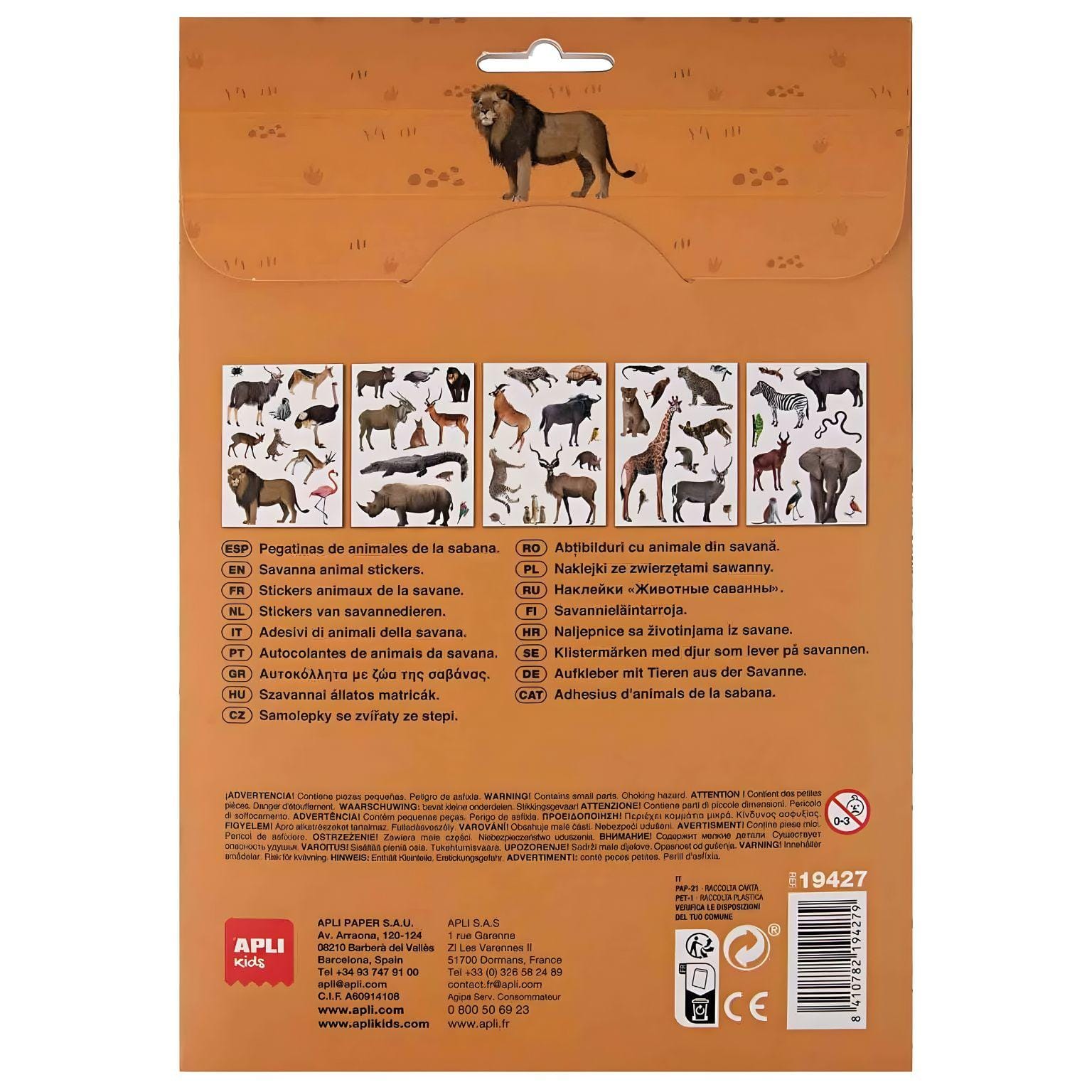 Animais da Savana - 50 Autocolantes ( Imagem 4 de 4 ) - Preview