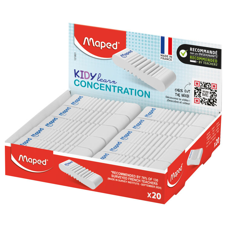Borracha Maped Kidy Learn Concentration Branca 121801 ( Imagem 2 de 2 ) - Preview